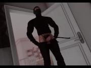 Preview 4 of Burglar Fucks BBW Big Tit Ebony
