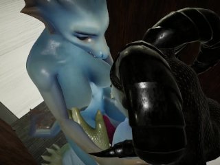 H0rs3 Furry Animation - Hot Babe Furry Dragon