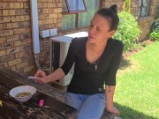 Preview 1 of Piss desperation | wetting my jeans | outdoors smoking