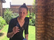 Preview 2 of Piss desperation | wetting my jeans | outdoors smoking