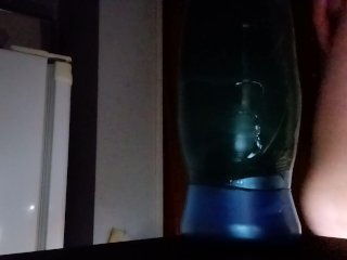 Watch this. He does a suside butt plop on his new giant toy. It go all the way in!! HA HA!