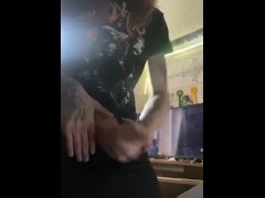 Dominant goth blows biggest load. Againn!