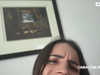 Young Brunette Fucks a Old Naughty_Man Blowjob Riding_Old Big Dick in Sex Show_CAM4