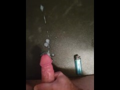 Small dick cums