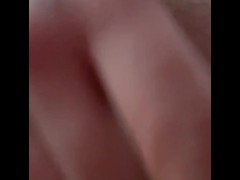 close up PINK CLIT wet pussy playing