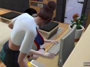 Preview 1 of Companions do work on the computer and end up fucking very hard - Sexual Hot Animations