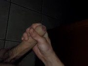 Preview 4 of Dropping a massive load on the floor with my giant cock
