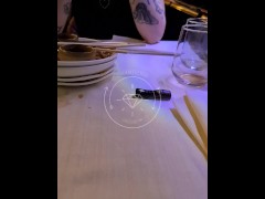 She wants to fuck in the Chinese restaurant