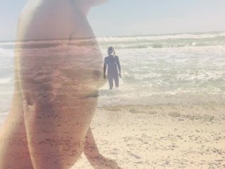 amateur, sex on the beach, female orgasm, nude beach