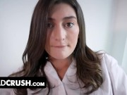Preview 4 of Dad Crush - Sexy Teen Slut Wraps Her Juicy Lips Around Her Step Father's Cock And Makes Him Cum