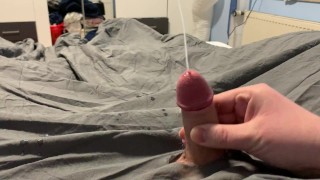 Cumming hard in bed