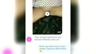 He Texts Cuck Husband Some Clips Of Him Cumming In His Hot Wife And Thanks Him For Allowing Him To Use Her