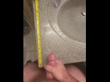 Measured cumshot from small dick humiliate me 
