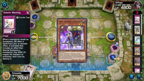 Player learns the hard way that destroying one card does nothing for him