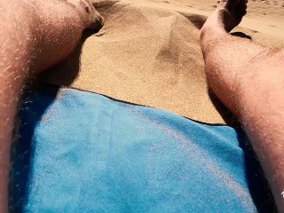 THEY SAW US! Risky Blowjob& Handjob at BUSY PUBLIC BEACH - 4K - Honey_Tequila