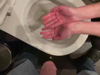 I Keep His Dick When_He Pee and NextWashing My Hands in Pissing