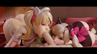 Mercy And D Va Sharing A Dick