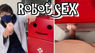 Předělal jsem robota své asistentky na sexuální stroj. Masturbace. Handjob. [Japonský chlapec]