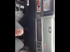 Cum in the jeep