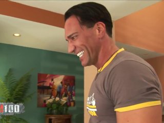 Hot blonde with big natural boobs fucked by Marco Banderas