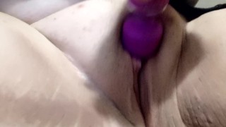 Mae's solo toy orgasm