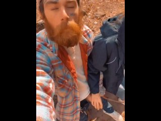 Submissive friend makes me cum in_another publicpark AGAIN!