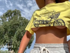 Flashing my boobs in public - Screenshot 9 of 16 - Flashing