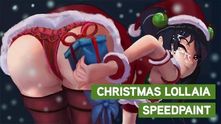 CHRISTMAS SPEED DRAWING: LOLLAIA AS MRS CLAUS