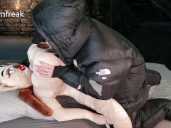 Plush Sex Doll Fantasy With Down Suit in the Crypt. Huge Tits Monster Succubus!