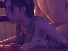 Claire Fucked from Both Sides Blacked Double Penetration. GCRaw. Resident Evil 