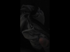Thic guy Cum seeping into boxer briefs