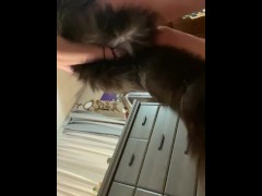 Stoned Kitty Pleasures Herself for a Client- SIEZURE-LIKE ORGASM!!!