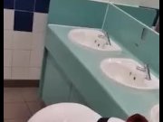 Preview 4 of Fuck her in cenima toilet while her man outside waiting