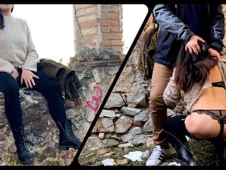 URBEX Adventure- Chica Latina Recogida y Follada En Iglesia Abandonada