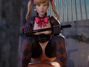 Preview 4 of Warden D.Va Anal Sex (Overwatch Anal Porn)