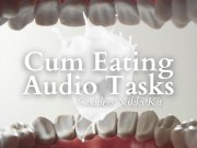 Preview 3 of CEI Challenges: Audio Cum Eating Instruction JOI Tasks on My FREE Gentle FemDom OnlyFans