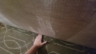 Беспорядок, который я устроил, промокнув диван и ковер