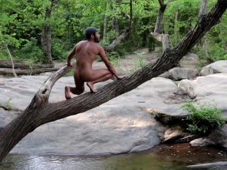 river, naturist, naked, getting naked