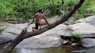 Eu exploro e faço Naked no River. Parte 1