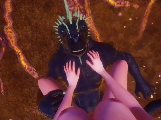 POV-sexvideo Med FURRIG Godzilla JAPANSK TEEEN