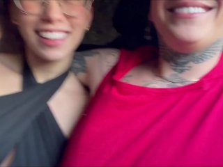 to go sightseeing in santander, the trip_begins in the car, where katty is already very horny_-Katty