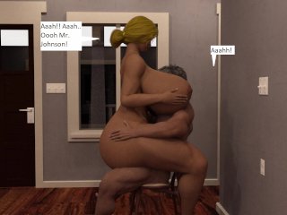 The Burglar, 3d comics, huge boobs and huge cock, Spill_my mana