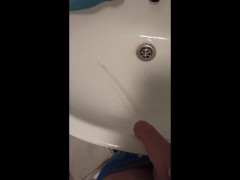 Pissing in the sink