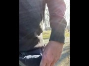 Preview 3 of Risky outdoor public masturbation as cars drive by and see my public orgasm