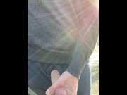 Preview 5 of Risky outdoor public masturbation as cars drive by and see my public orgasm