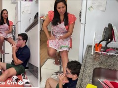 Goddess Kiffa - Hot Milf Cooking Teacher EP 1 - Student massage teacher’s tired feet - FOOT WORSHIP