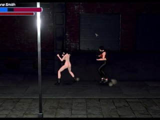 Solas [PornPlay Hentai Game] Ep.2 Групповуха супергероини с уличными головорезами-шмелями