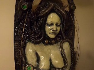 medusa, darkart, big boobs, art