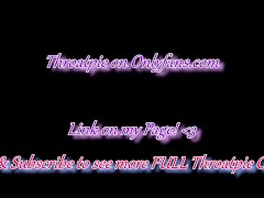 Extreme Rough & Sloppy Upsidedown Facefuck with Neck Distension and ASMR Cum in Throat