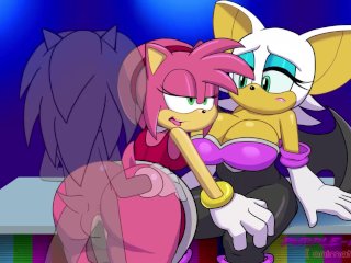 verified amateurs, amy rose sonic, cowgirl, anime